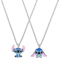 2 pieces Shi Dizai necklace lovers necklace pendant sweater chain