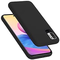 Case Compatible with Xiaomi RedMi Note 10 5G / Poco M3 PRO 5G in Liquid Black - Shockproof and Scratch Resistant TPU Silicone Cover - Ultra Slim Protective Gel Shell Bumper Back Skin