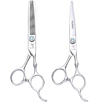 Hair Cutting Scissors Kits Stainless Steel Hairdressing Shears Set Barber/Salon/Home Shears Kit for Men Women