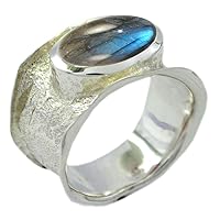 925 Sterling Silver Bezel Set Ring Choose Your Color Daily Wear, Party Wear, Office Wear statement Ring Gemstone Jewellery Size 5 TO 12