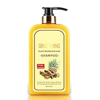 Ginaday Instant Ginger Hair Regrowth Shampoo,17.6oz Ginger Shampoo For Hair Growth, Ginger Hair Care Shampoo, Anti-Hair Loss Hair Shampoo (1pcs)