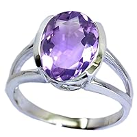 Choose Your Gemstone Split Shaft Style Ring sterling silver Oval Shape Beautiful Design Wedding Ornaments Surprise for Wife Symbol of Love Clarity Comfortable US Size 4 to 12