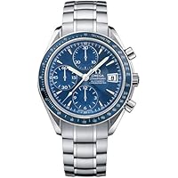 Omega Men's 3212.80.00 Speedmaster Date Automatic Chronometer Chronograph Blue Dial Watch