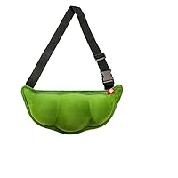 Stylish Women Crossbody Bag Novel Pea-shaped Storage Bag Cellphone Makeup Storage Bag Strap Adjustable Detachable Sports Bag Large-capacity Velvet Leisure Bag