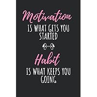Motivation is what gets you started. Habit is what keeps you going. Jim Rohn: Weight Loss and diet planner, Mental Health Journal, Gratitude Journal, Self Care Journal Motivation is what gets you started. Habit is what keeps you going. Jim Rohn: Weight Loss and diet planner, Mental Health Journal, Gratitude Journal, Self Care Journal Paperback