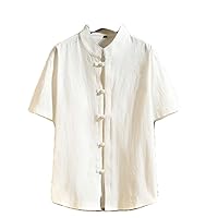 Chinese Style Shirt Tops /4 Sleeve Traditional China Type Plus