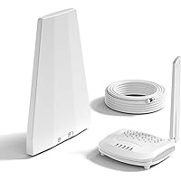 Cell Phone Booster for Home, Up to 2000 sq. ft, Cell Phone Signal Booster Supports All U.S. Carriers Verizon AT&T T-Mobile, Boosts 4G LTE 5G on Band 2/25/12/17/13/5, FCC Approved Cell Booster