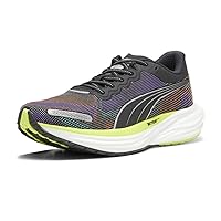 Puma Mens Deviate Nitro 2 Psychedelic Rush Running Sneakers Shoes - Black - Size 10 M