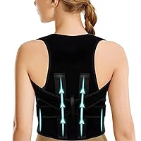 Back Posture Corrector Women Men Adjustable Posture Corrector Spinal Support Upper Back Brace Physical Therapy Posture Brace for Shoulder and Spine Pain Relief (Large)