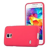 Case Compatible with Samsung Galaxy S5 Mini / S5 Mini DUOS in Frost RED - Shockproof and Scratch Resistant TPU Silicone Cover - Ultra Slim Protective Gel Shell Bumper Back Skin