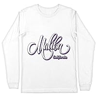Malibu California Long Sleeve T-Shirt - Printed T-Shirt - Cool Long Sleeve Tee Shirt