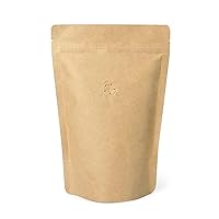 50 PCS 8 OZ Coffee Bags, Kraft Coffee Bags with Valve, Reusable High Barrier Coffee Bags