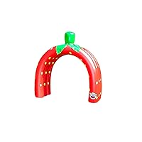 BigMouth Strawberry Tunnel Spinkler-3 Arch, Red, Large