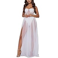 Maxi Dresses for Women 2024 Casual,Womens Sexy Dress with Chest Pad Backless Fishbone Long Suspenders Dress and
