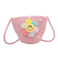 Cotton Tote Bags Hand-Woven Purses and Handbags for Women Ladies Shoulder Bags Pearl Crossbody Bags for Women