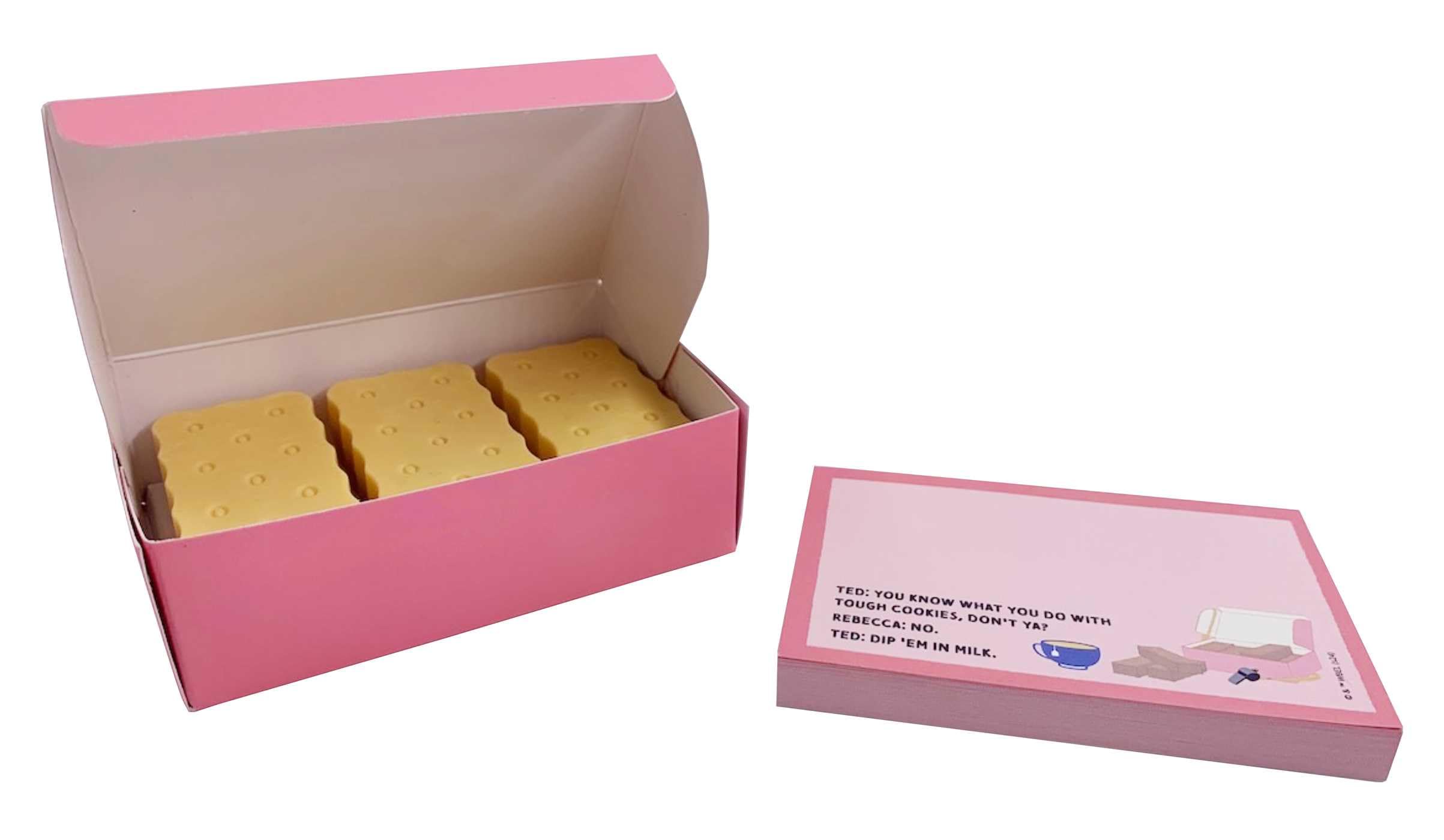 Ted Lasso: Biscuits With The Boss Scented Eraser & Sticky Notepad Set