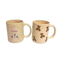 Cute Cartoon Bear Mug and Adorable Cartoon Puppy Mug, Coffee Mug Tea Cup, 350ML/12OZ
