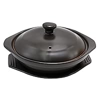 Ceramic Casserole with Lid and Tray for Ramen Noodles, Stews, Soups, Bibimbap (610ml)