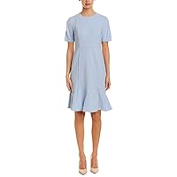 Donna Morgan Women's Split Sleeve Fit and Flare Dress