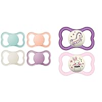 MAM Air Matte Pacifiers, for Sensitive Skin, 6+ Months, Best Pacifier for Breastfed Babies & Air Night Pacifiers (1 Sterilizing Pacifier Case), MAM Sensitive Skin Pacifier 6+ Months