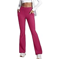 Womens Joggers with Pockets High Waisted Stretchy Sport Pants Loose Fit Cinch Bottom Sweatpants Track Pants