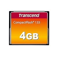 Transcend 4 GB 133X CompactFlash Memory Card TS4GCF133