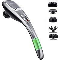 Handheld Back Massager | Deep Tissue Percussion Massage Back Neck Shoulders Waist and Legs (Cordless 2023 Updated Ver.)