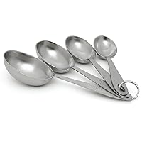 Lindy's MPC4 4-Piece Stainless Steel Measuring Scoop Set,Silver, 9 inches long