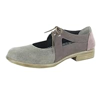 Naot Footwear Women's Lace-up Alisio Shoe Speckled Beige Lthr/Shiitake Nubuck/Mauve Nubuck 8 M US