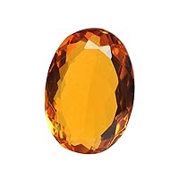 REAL-GEMS Beautiful Yellow Citrine 128.85 Ct. Perfect Oval Cut Citrine Loose Gemstone for Jewelry Making