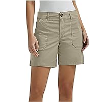 Western High Cut Straight Leg Basic Shorts for Women Fall Summer Denim Loose Fit Shorts Women 2024 Trendy