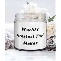 Epic Tool maker Gifts, World's Greatest Tool Maker, Christmas Candle For Tool maker