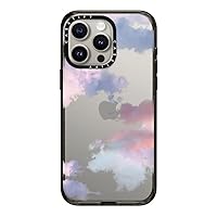 CASETiFY Impact Case for iPhone 15 Pro Max [4X Military Grade Drop Tested / 8.2ft Drop Protection] - Cloud Prints - Clouds - Clear Black