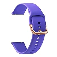 20mm Silicone Strap Band for ZEPP E GTS2/2e Mini/GTR 42mm/GTS 3 Sport Smart Watch Bracelet (Band Color : Purple, Band Width : 20mm Universal)