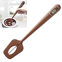 Silicone Candy Thermometer Digital Spatula Thermometer for Candy Making, Temperature Gauge, Reader and Stirrer for Kitchen Cooking, Chocolate, Sauce, Baking BBQ