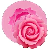 1pc 3d Silicon Rose Mould Flower Fondant Cake Chocolate Sugar Craft Mold Multifunctional Diy Kitchen Baking Tool for Party Chrismas