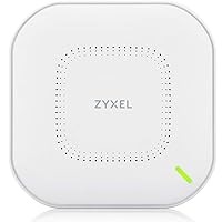 Zyxel True WiFi 6 AX3000 Wireless Multi-Gigabit Enterprise Access Point | Wall & Ceiling Optmized Antenna | Cloud, App, Direct or Controller Management | POE+ |1 Year Nebula Pro | WAX610D