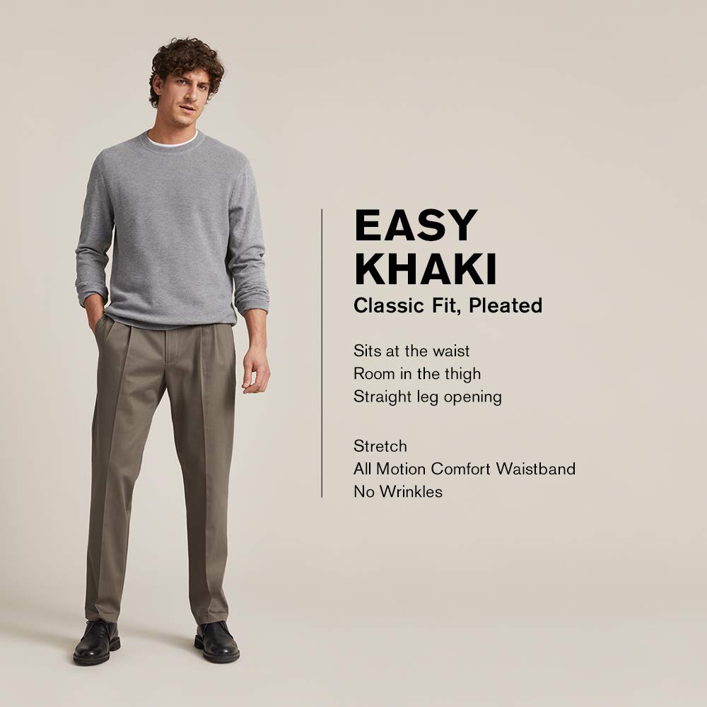 Dockers Men's Classic Fit Easy Khaki Pants - Pleated (Standard and Big & Tall)