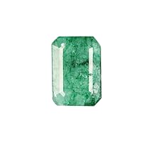 4.60 Ct May Birth Natural Emerald Cut Loose Gem - Egl Certified Greenish Yellow Emerald Gemstone B-4075