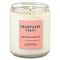 White Barn Bath & Body Works Single Wick Scented Candle Champagne Toast (Champagne Toast) Packaging Varies