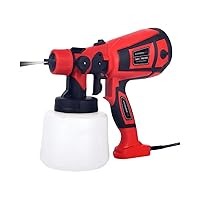 Paint Sprayer 1400ML Pot 9.8ft Spray Gun Wire 700W HVLP 6 Copper Nozzles & 3 Paint Sprayers Easy to Clean for Furniture Cabinets Fence Garden Chairs Walls Door DIY Works etc