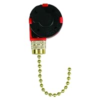Jandorf 60303 Fan Pull Chain Switch 3-Speed 4 Push-in Connections Brass Chain