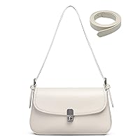 PS PETITE SIMONE White Purses for Women Leather Small Black Shoulder Bag Y2K Mini Purse Brianna Crossbody Handbags