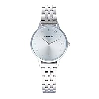 Radiant - Sri Lanka Collection - Analogue Quartz Watch. Wristwatch for Women. Size 33.5 mm. 3ATM., Silver, Bracelet