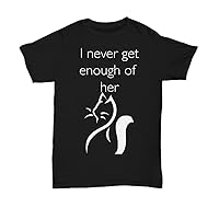 Cat Dirty Humor Shirt for Men, Groom Gag Gift from Bride Tshirt, Boyfriend Black