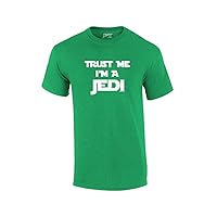 Trust Me I'm A Jedi Short Sleeve T-Shirt Funny Retro Humorous Saracastic -Kelly-Large