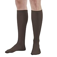 Ames Walker AW Style 166 Men's Travel 15-20mmHg Knee High Socks Khaki Large