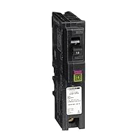 Square D - HOM115PDFC Homeline Plug-On Neutral 15 Amp Single-Pole Dual Function (CAFCI and GFCI) Circuit Breaker,