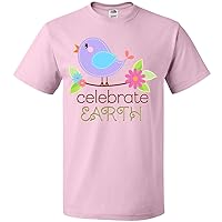 inktastic Celebrate Earth- Singing Bird Earth Day T-Shirt