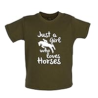 Just A Girl Who Loves Horses - Organic Baby/Toddler T-Shirt